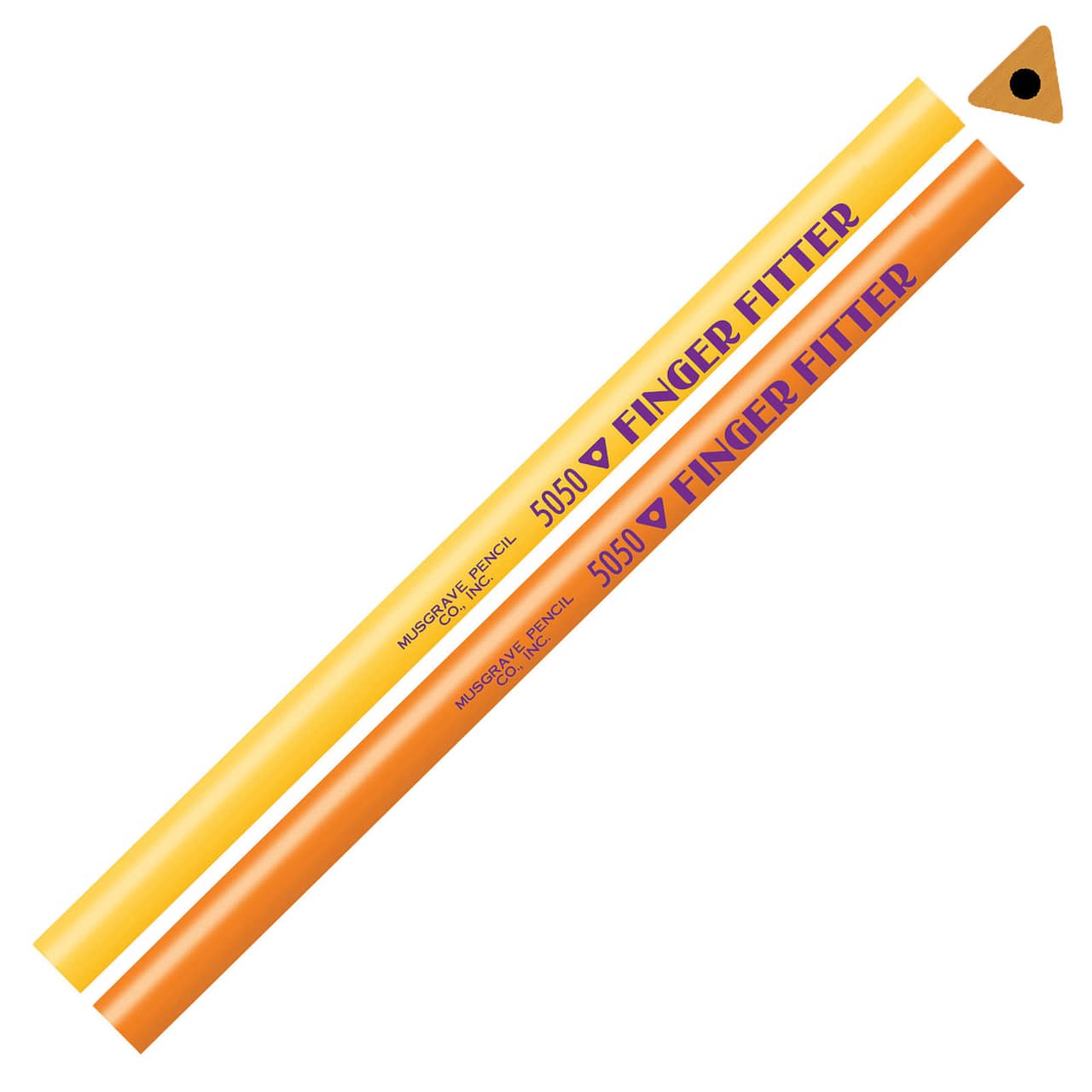 Musgrave Finger Fitter No Eraser Pencils, 3 Packs of 12